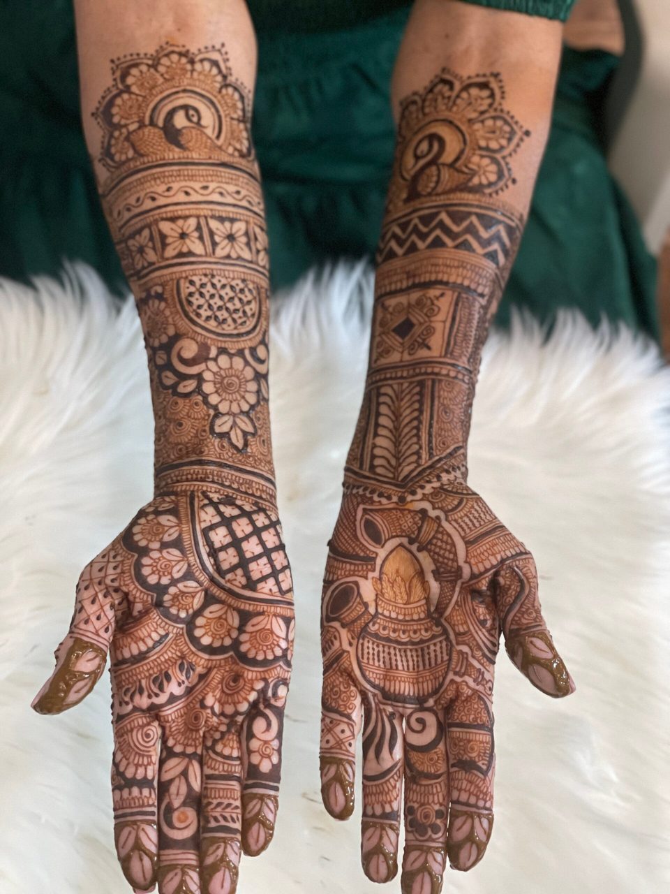 Engagement henna design by Rimple