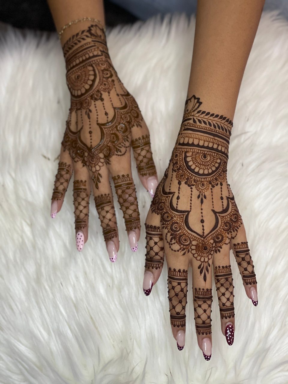 Engagement henna design by Rimple